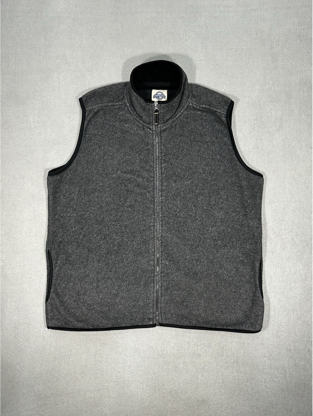 Shaver Lake Casuals Fleece Vest Men’s L Gray Full Zip Outdoor